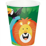 jungle themed party paper cups