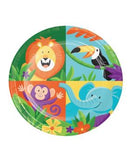 jungle themed party plates for lunch
