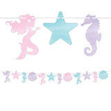 mermaid themed party banner decoration