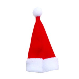 mini christmas hat bottle topper