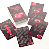 Valentines sexy card game pillow talk