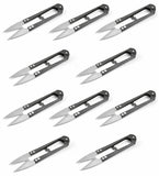 pack of 10 thread snips embroidery scissors black