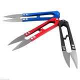 red blue black metal embroidery snips