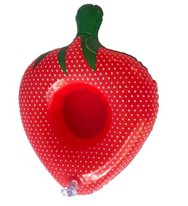 inflatable strawberry drink holder