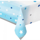 blue twinkle little star baby shower party tablecover