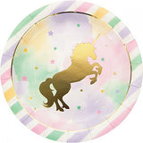 unicorn party plates