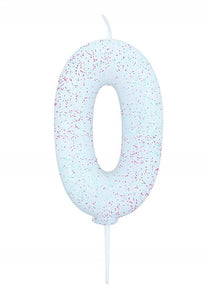 white number age cake candle toppers