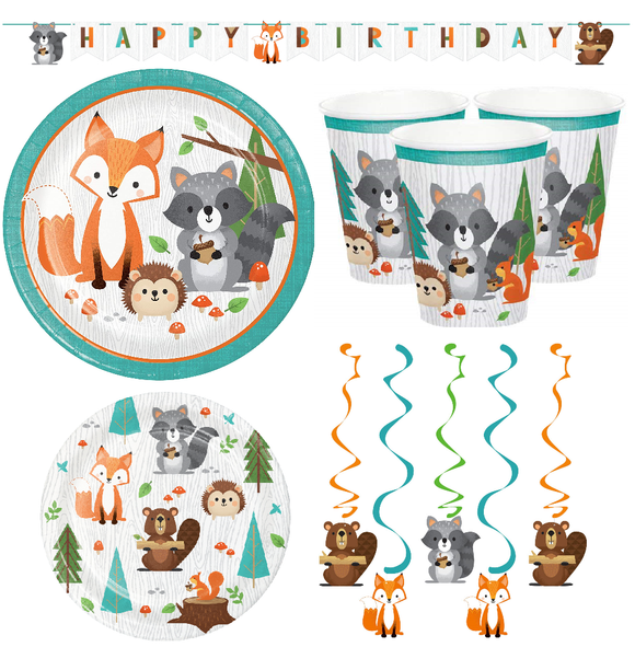 wildlife nature birthday party tableware